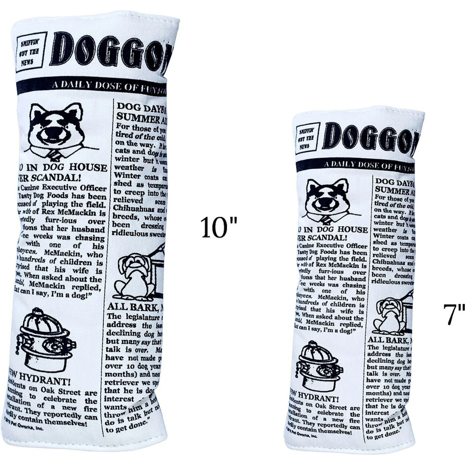 Pet Qwerks Krinkle & Squeak Newspaper Stuffing-Free Plush Dog Toy 2 Pet Qwerks Krinkle & Squeak Newspaper Stuffing-Free Plush Dog Toy - Image 2