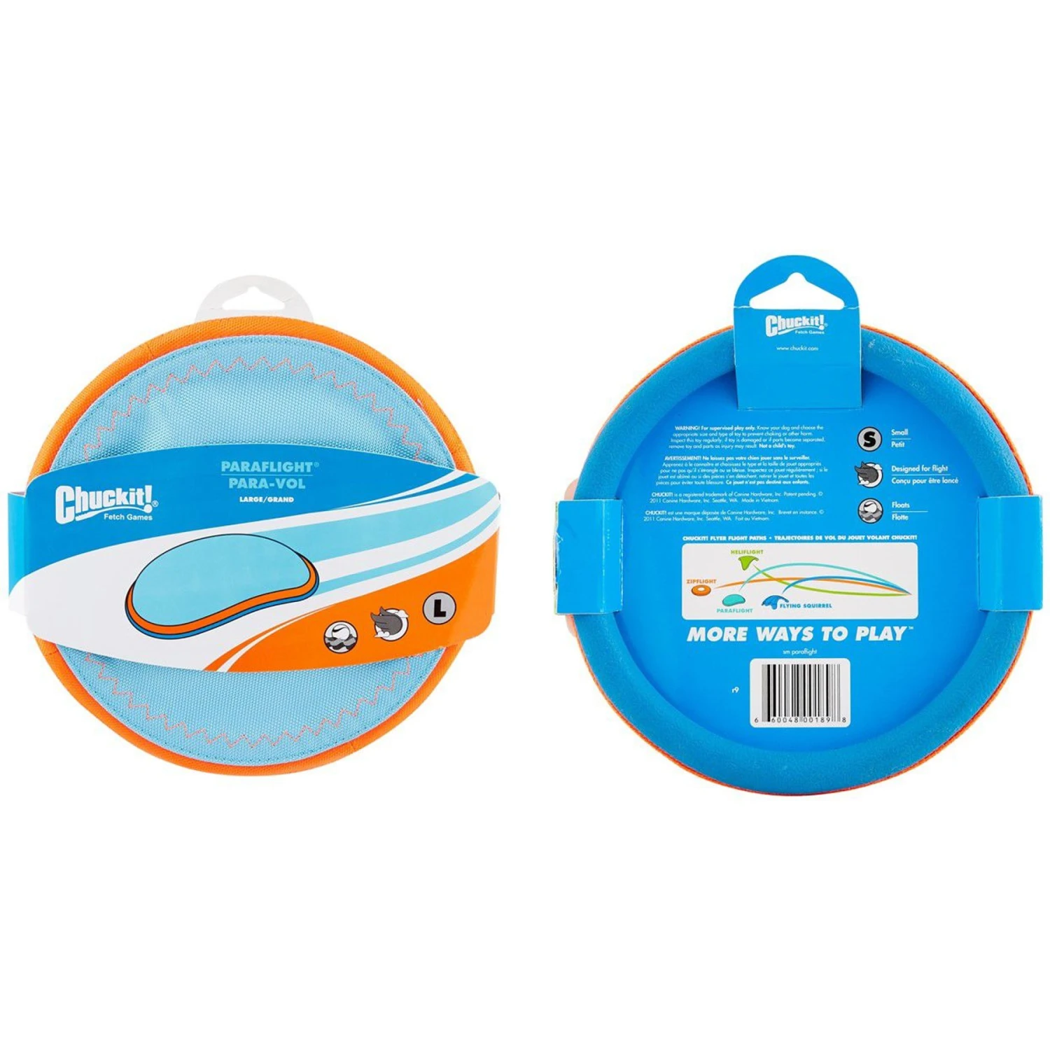 Chuckit! Zipflight Disc Dog Toy, Color Varies & Chuckit! Paraflight Dog Toy 7 Chuckit! Zipflight Disc Dog Toy, Color Varies & Chuckit! Paraflight Dog Toy - Image 7