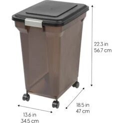 IRIS USA WeatherPro Airtight, Dog, Cat, Bird & Small-Pet Food Storage Container -Dog Supply Store 105889 PT5. AC SS1800 V1475679541