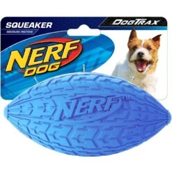 Nerf Dog Squeaker Tire Football Dog Toy