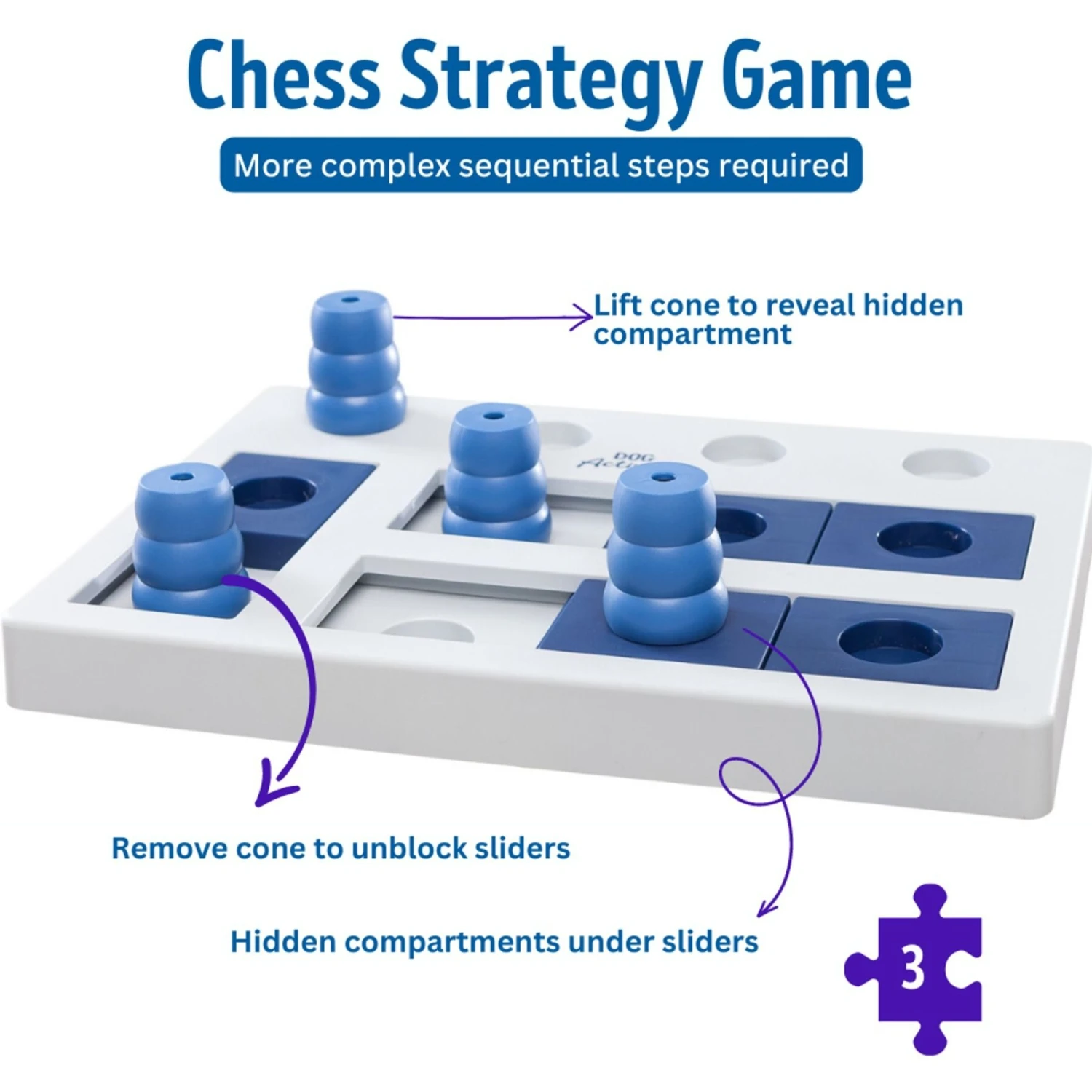 TRIXIE Chess Activity Strategy Game Dog Toy 4 TRIXIE Chess Activity Strategy Game Dog Toy - Image 4