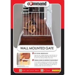 Command Pet Products Wall Mounted Pet Gate, White -Dog Supply Store 109328 PT4. AC SS1800 V1700859915