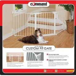 Command Pet Products Auto Closing Custom Fit Pet Gate, White -Dog Supply Store 109330 PT5. AC SS1800 V1627687580