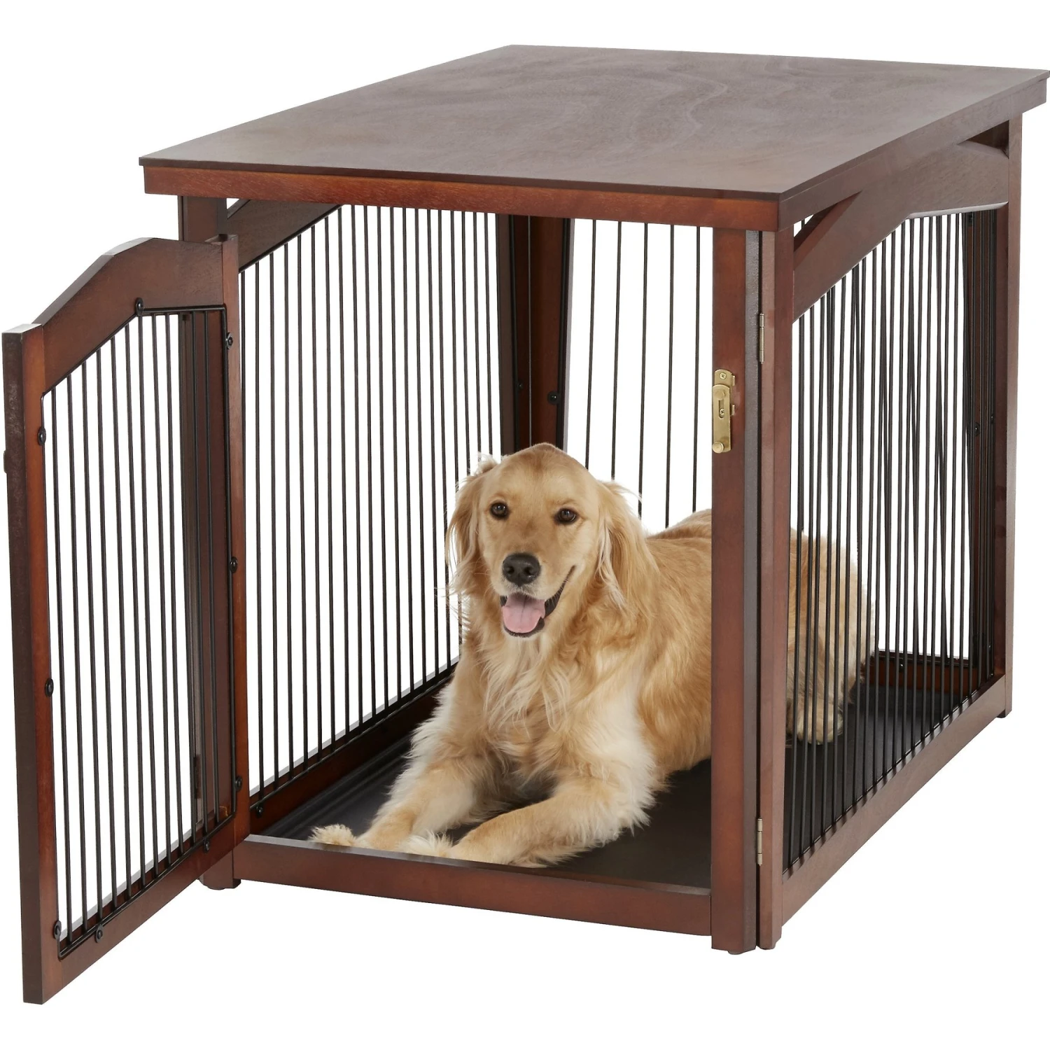 Merry Products 2-in-1 Configurable Single Door Furniture Style Dog Crate & Gate 4 Merry Products 2-in-1 Configurable Single Door Furniture Style Dog Crate & Gate - Image 4