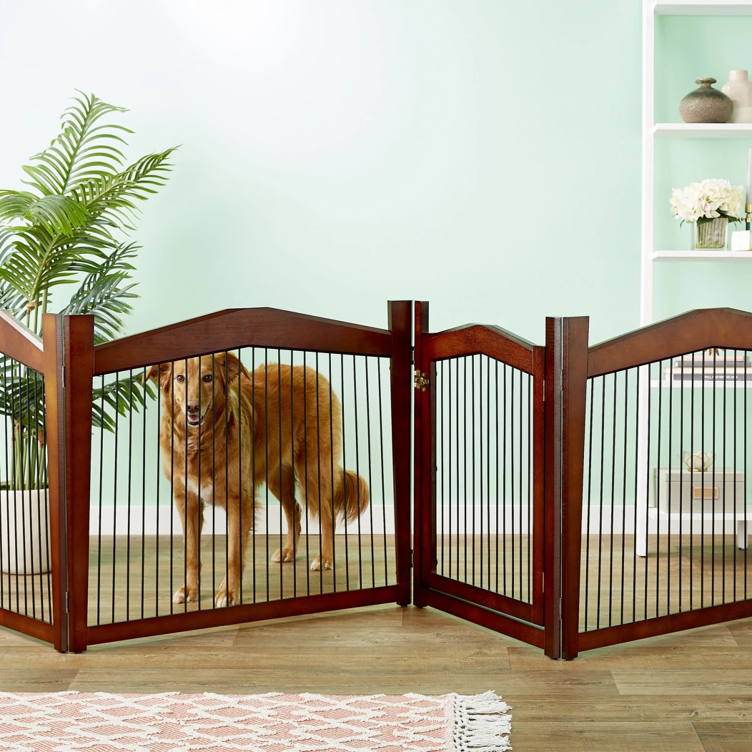 Merry Products 2-in-1 Configurable Single Door Furniture Style Dog Crate & Gate 5 Merry Products 2-in-1 Configurable Single Door Furniture Style Dog Crate & Gate - Image 5