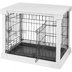 Merry Products Double Door Furniture Style Dog Crate & End Table -Dog Supply Store 118029 PT8. AC SS1800 V1562180876