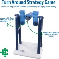 TRIXIE Mad Scientist Turn Around Activity Strategy Game Dog Toy, Level 2 -Dog Supply Store 118935 PT5. AC SS1800 V1686329923