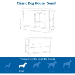 TRIXIE Natura Classic Dog House With Weatherproof Finish, Elevated Floor -Dog Supply Store 118966 PT6. AC SS1800 V1643412114