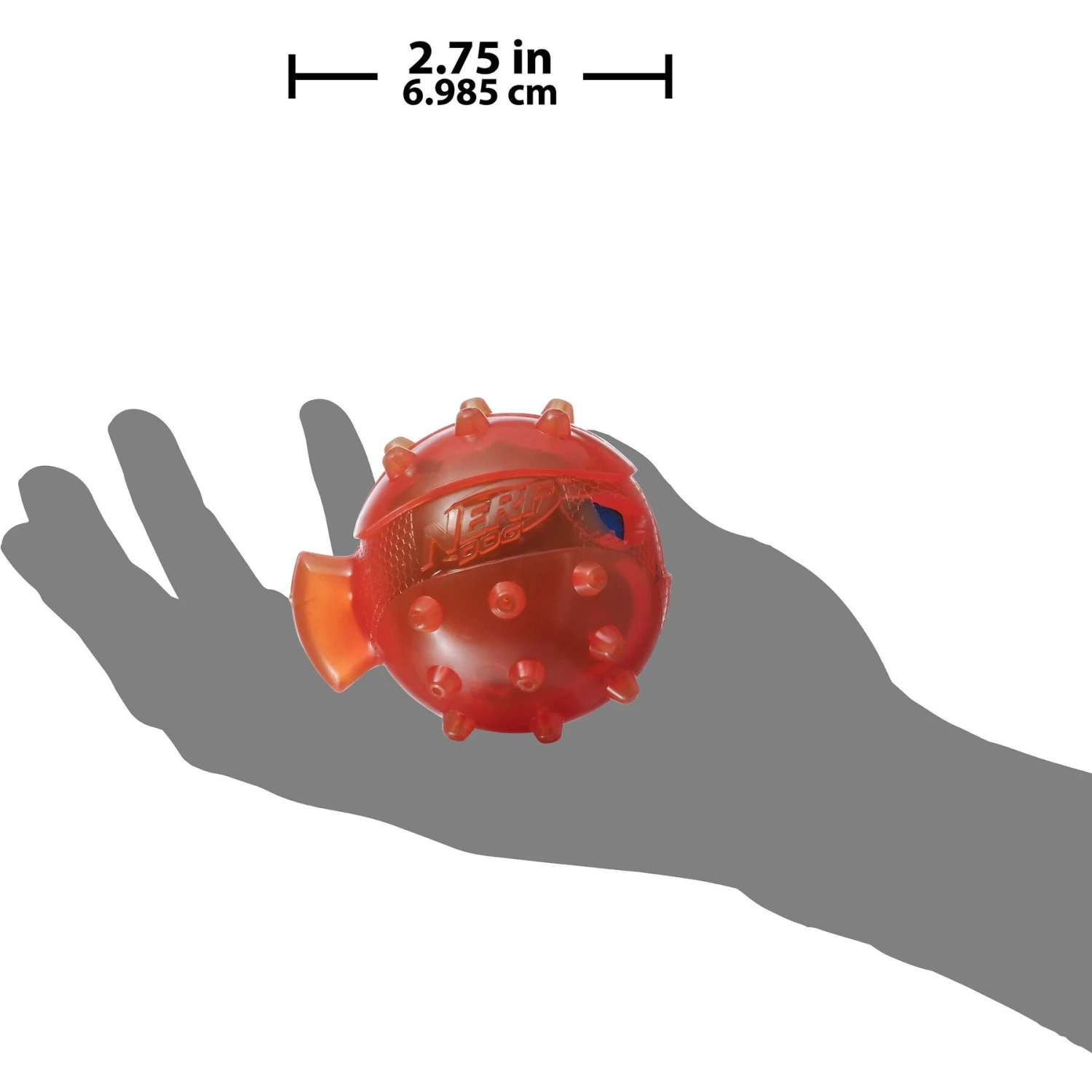 Nerf Dog Super Soaker Squeak Puffer Fish Dog Toy 3 Nerf Dog Super Soaker Squeak Puffer Fish Dog Toy - Image 3