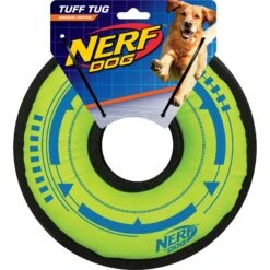 Nerf Dog Tuff Tug Cyclone Ring Dog Toy -Dog Supply Store 121915 PT3. AC SS1800 V1493316176