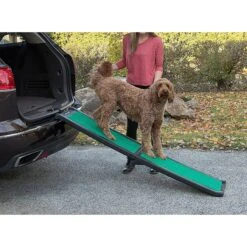 Pet Gear Bi-Fold Dog Car Ramp With SupertraX