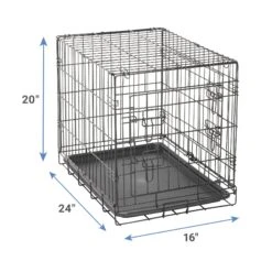 Paws & Pals Oxgord Double Door Collapsible Wire Dog Crate -Dog Supply Store 132943 PT2. AC SS1800 V1569330363
