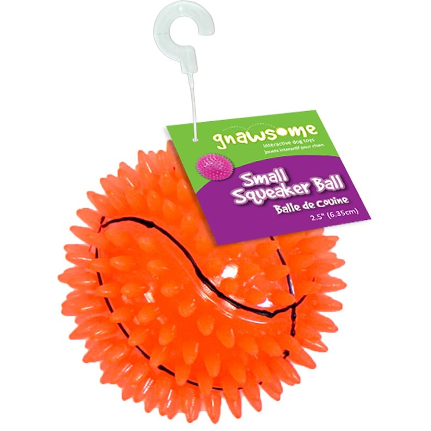 Gnawsome Squeak & Light LED Basketball Dog Toy, Color Varies 1 Gnawsome Squeak & Light LED Basketball Dog Toy, Color Varies