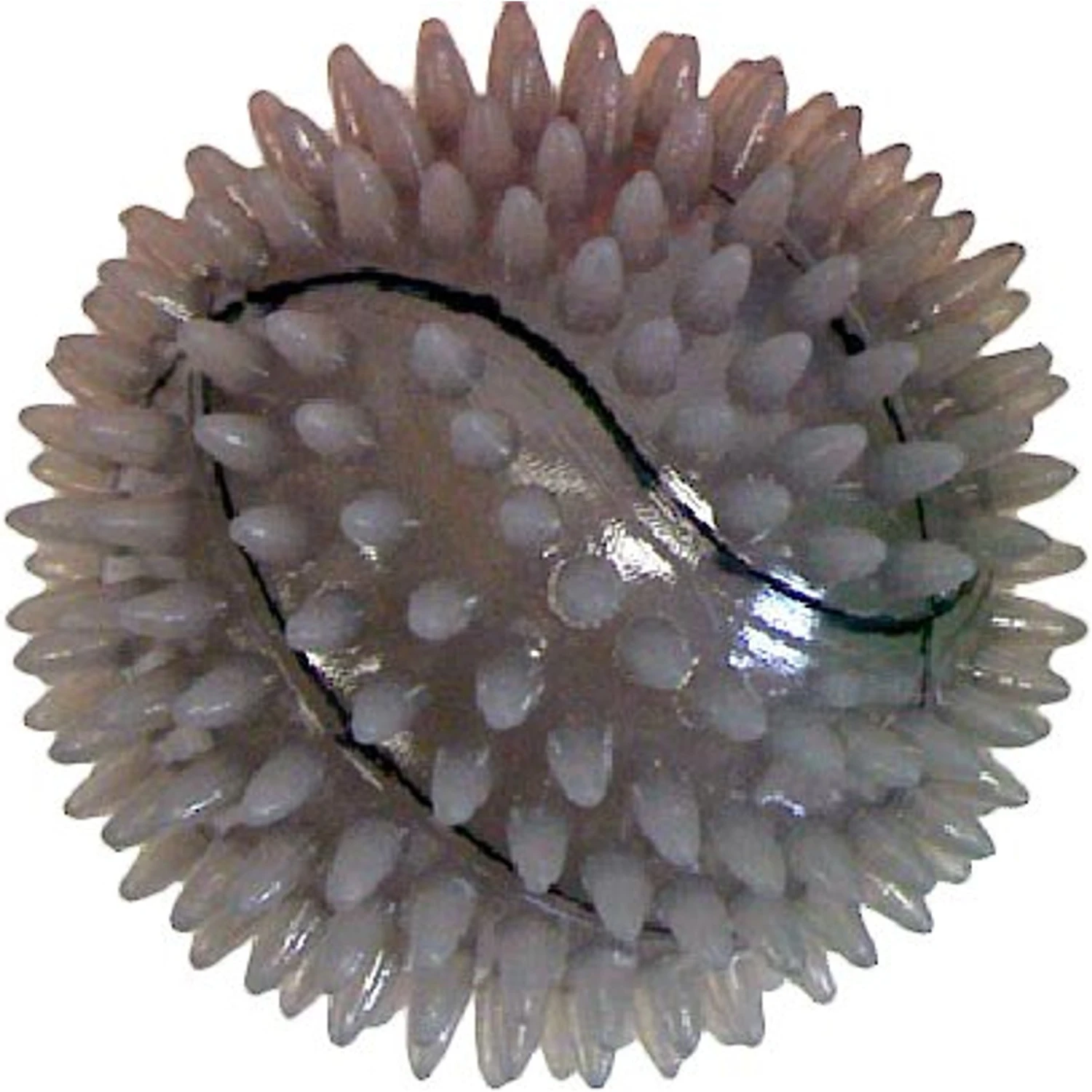 Gnawsome Squeak & Light LED Basketball Dog Toy, Color Varies 2 Gnawsome Squeak & Light LED Basketball Dog Toy, Color Varies - Image 2