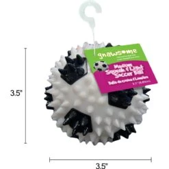 Gnawsome Squeak & Light LED Soccer Ball Dog Toy, Color Varies -Dog Supply Store 142305 PT8. AC SS1800 V1516825293