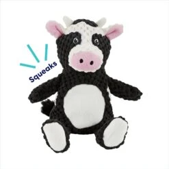 Frisco Cow Textured Plush Squeaky Dog Toy -Dog Supply Store 147059 PT2. AC SS1800 V1691776574