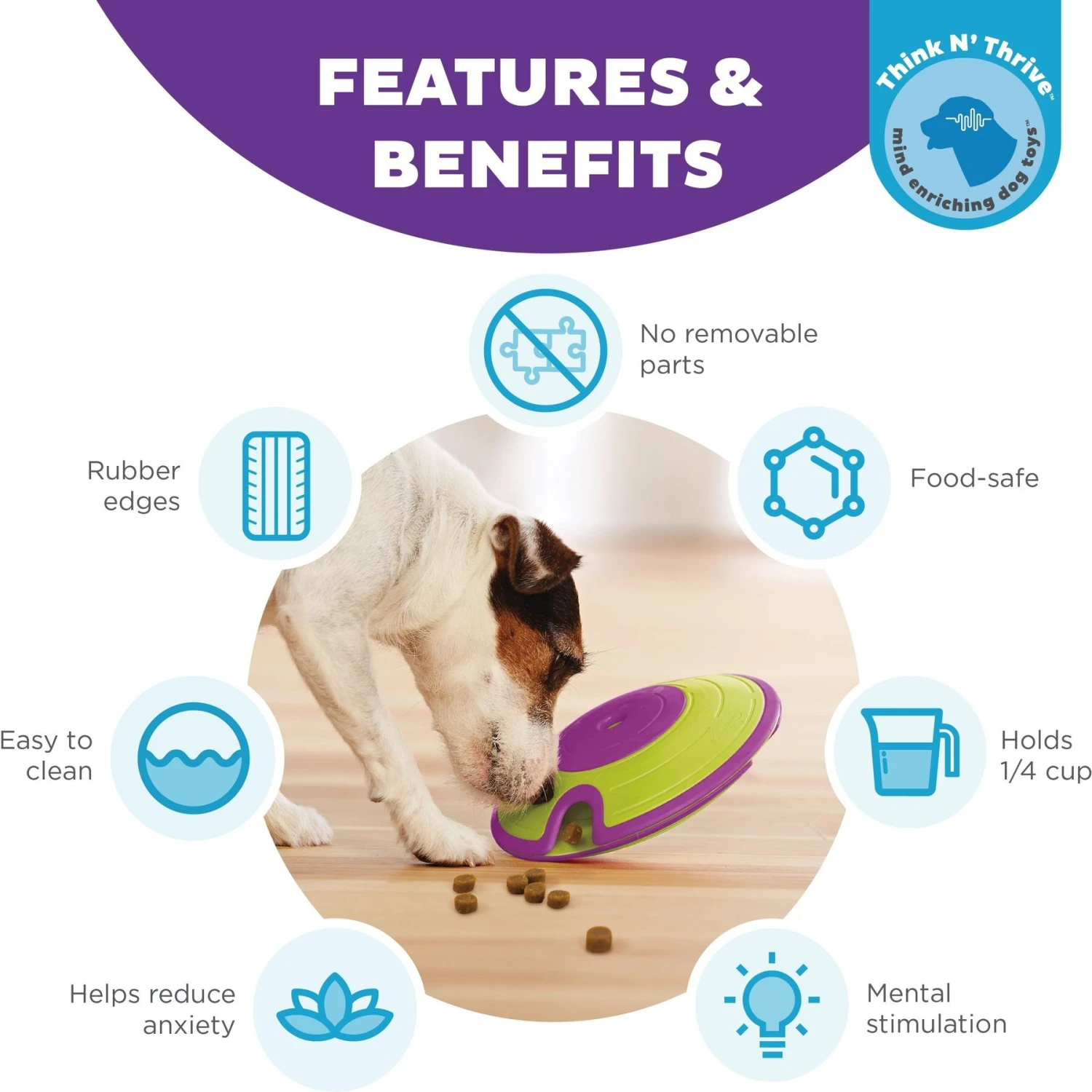 Nina Ottosson By Outward Hound Treat Maze Puzzle Game Dog Toy 2 Nina Ottosson By Outward Hound Treat Maze Puzzle Game Dog Toy - Image 2