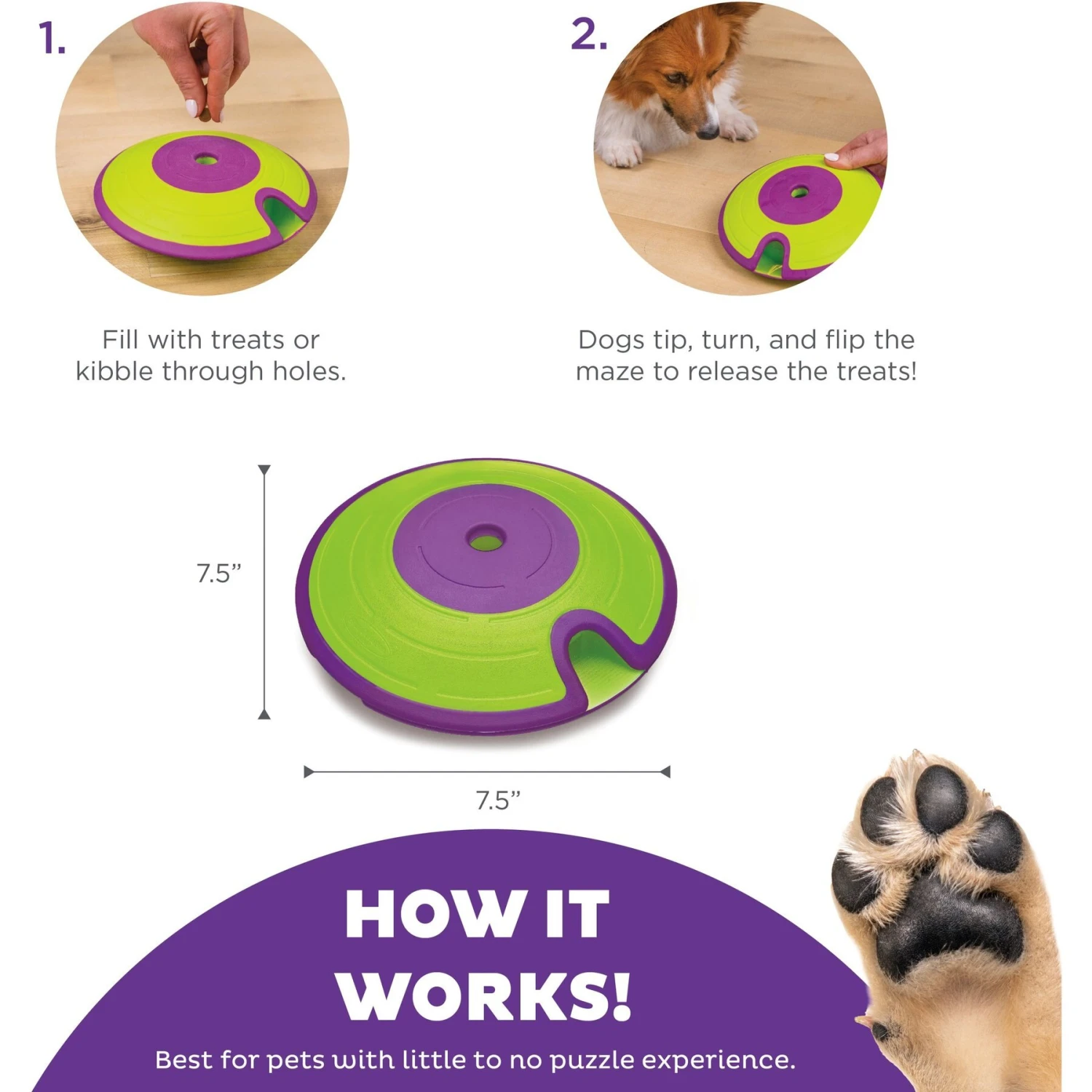 Nina Ottosson By Outward Hound Treat Maze Puzzle Game Dog Toy 3 Nina Ottosson By Outward Hound Treat Maze Puzzle Game Dog Toy - Image 3
