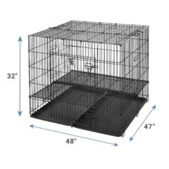 MidWest Double Door Collapsible Wire Puppy Crate -Dog Supply Store 148953 PT2. AC SS1800 V1586805473