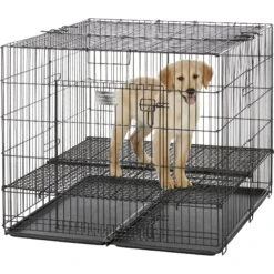 MidWest Double Door Collapsible Wire Puppy Crate -Dog Supply Store 148953 PT3. AC SS1800 V1569025831