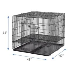 MidWest Double Door Collapsible Wire Puppy Crate -Dog Supply Store 148953 PT5. AC SS1800 V1586805104