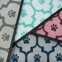 Bone Dry Lattice Paw Print Dog & Cat Food Mat -Dog Supply Store 153969 PT3. AC SS1800 V1539701059