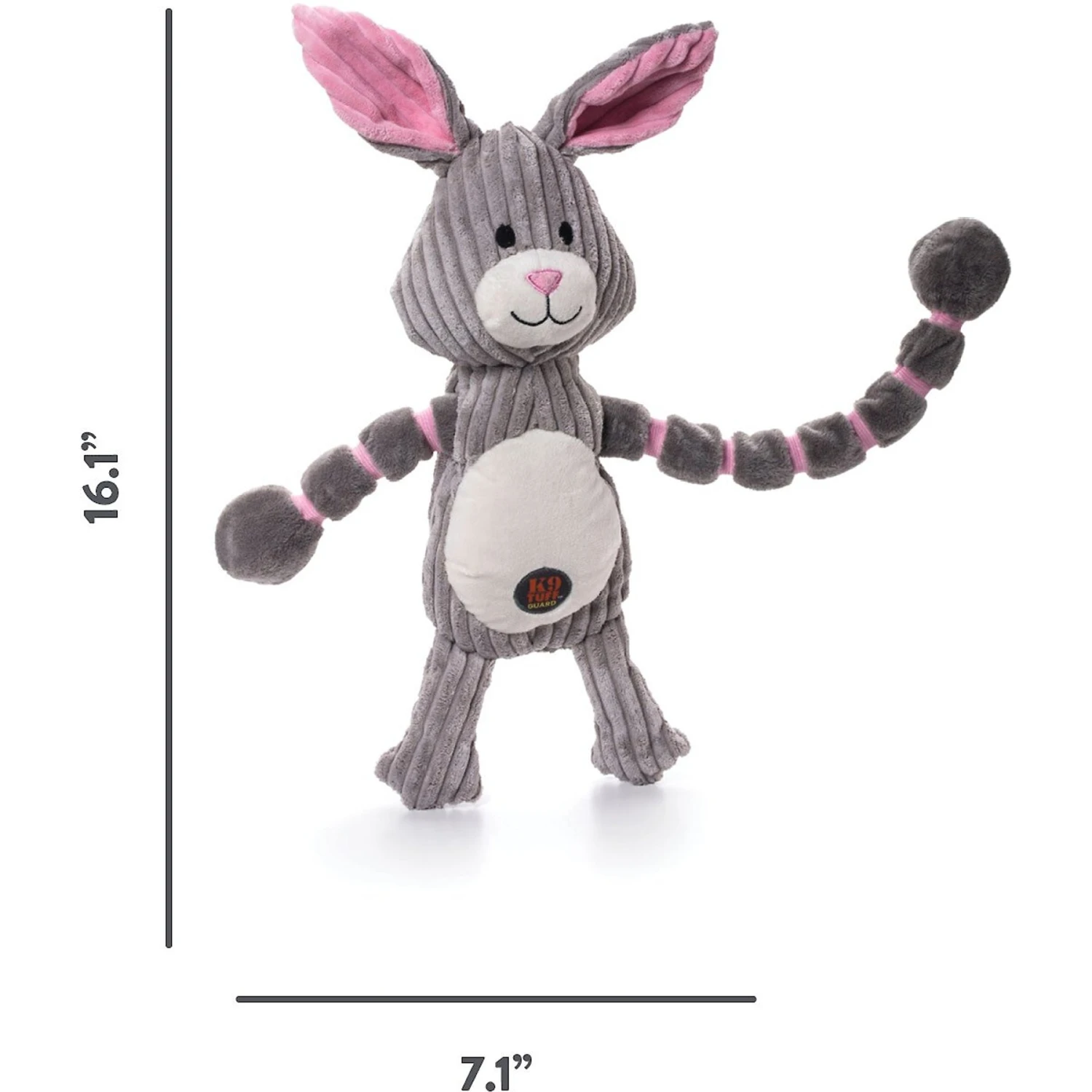 Charming Pet Thunda Tugga Bunny Squeaky Plush Dog Toy 2 Charming Pet Thunda Tugga Bunny Squeaky Plush Dog Toy - Image 2