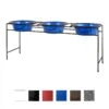 Platinum Pets Modern Triple Diner Elevated Wide Rimmed Dog & Cat Bowl