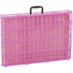 Frisco Fold & Carry Single Door Collapsible Wire Dog Crate, Pink -Dog Supply Store 160806 PT5. AC SS1800 V1561066320