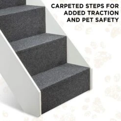 Arf Pets Foldable Dog & Cat Stairs, White -Dog Supply Store 173273 PT7. AC SS1800 V1569551085
