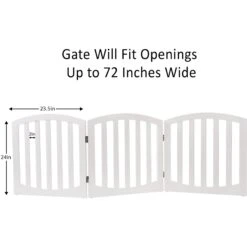 Arf Pets Free-Standing Wood Dog & Cat Gate -Dog Supply Store 173277 PT2. AC SS1800 V1569026535