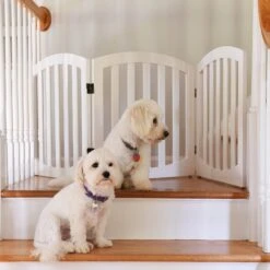 Arf Pets Free-Standing Wood Dog & Cat Gate -Dog Supply Store 173277 PT3. AC SS1800 V1563199653