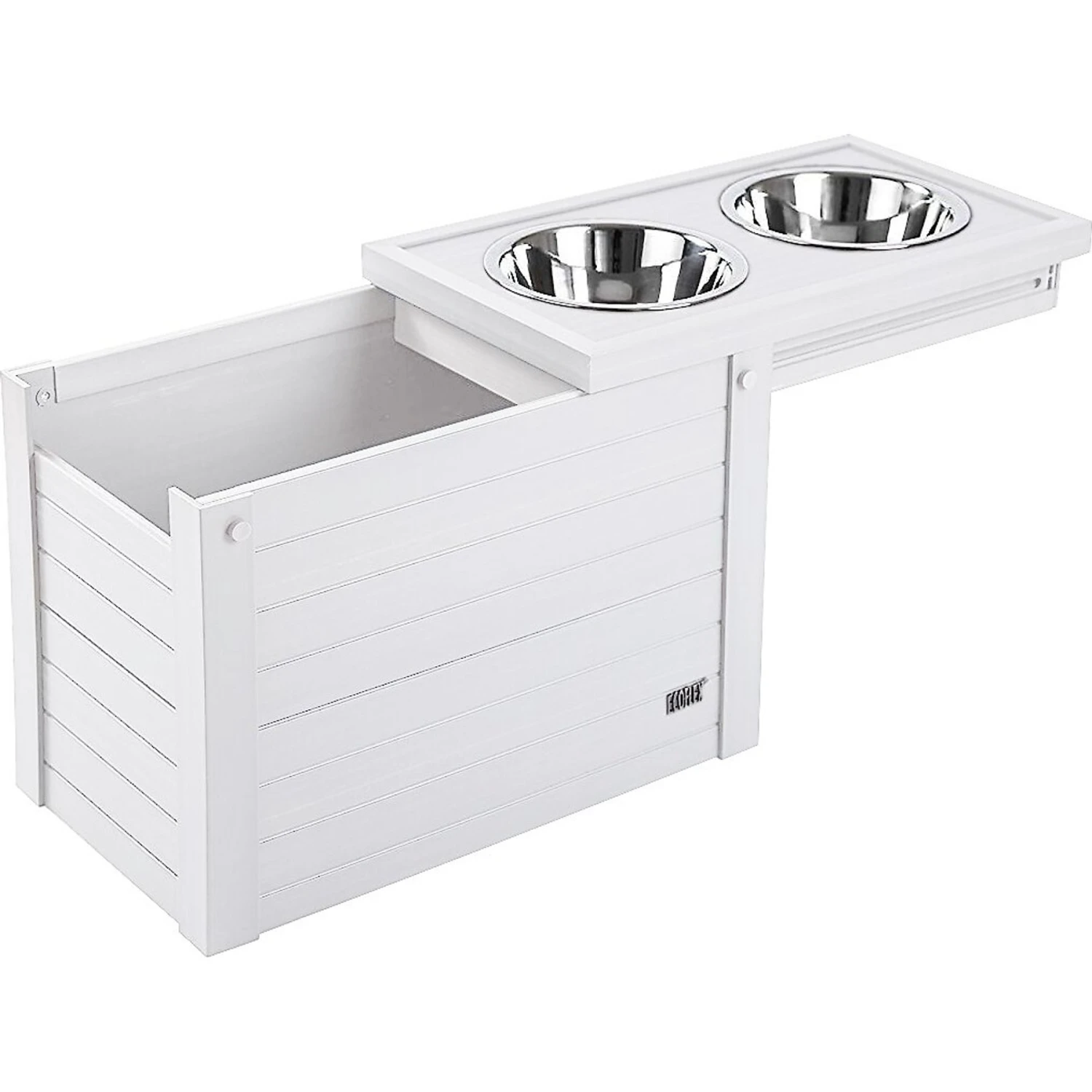 New Age Pet ECOFLEX Piedmont Double Diner Elevated Dog Bowls & Storage 2 New Age Pet ECOFLEX Piedmont Double Diner Elevated Dog Bowls & Storage - Image 2