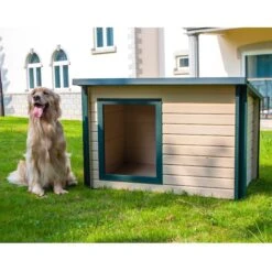 New Age Pet ECOFLEX Rustic Lodge Style Outdoor Dog House -Dog Supply Store 175311 PT3. AC SS1800 V1563893520