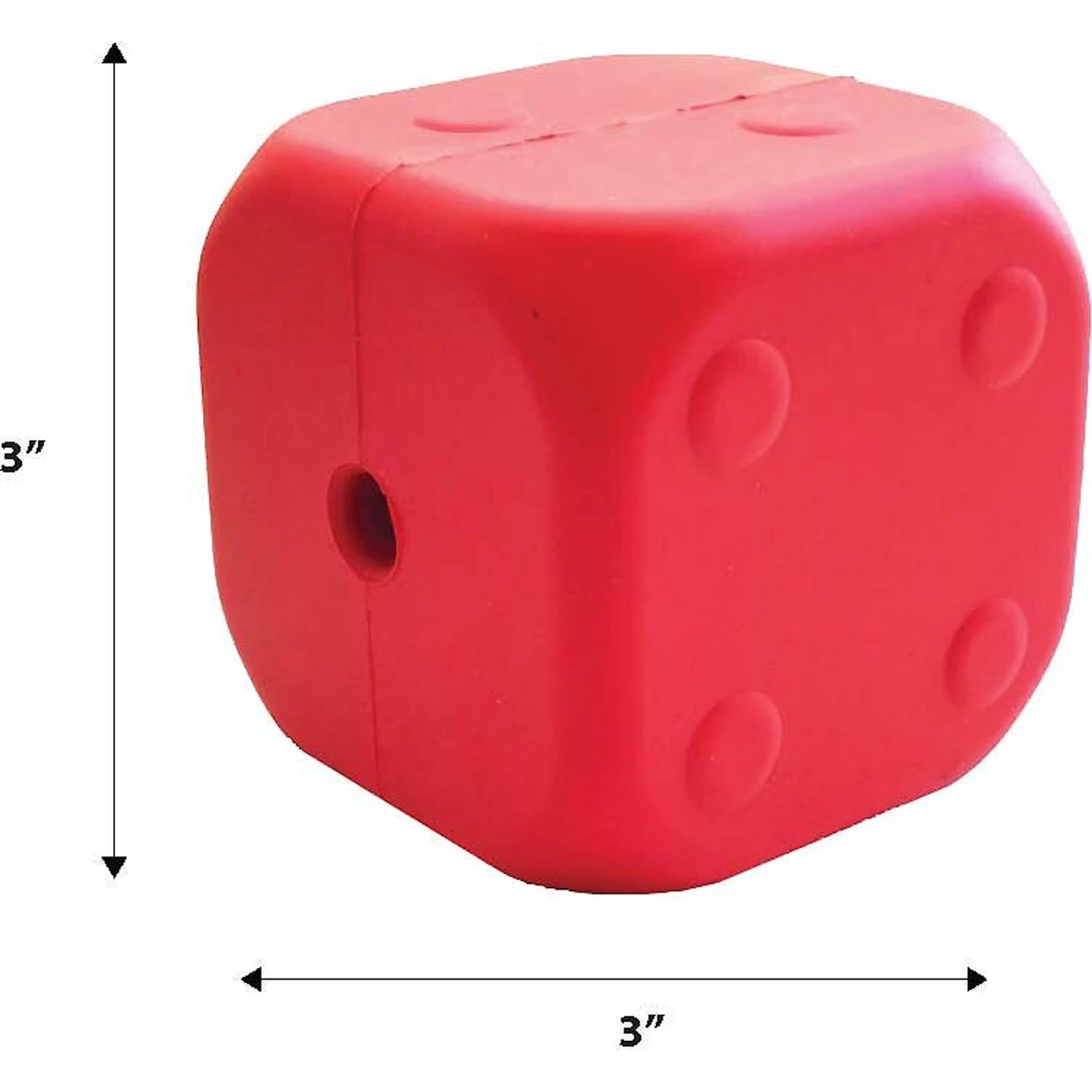 MuttsKickButt Roll Of The Dice Treat Dispensing Tough Dog Chew Toy 2 MuttsKickButt Roll Of The Dice Treat Dispensing Tough Dog Chew Toy - Image 2