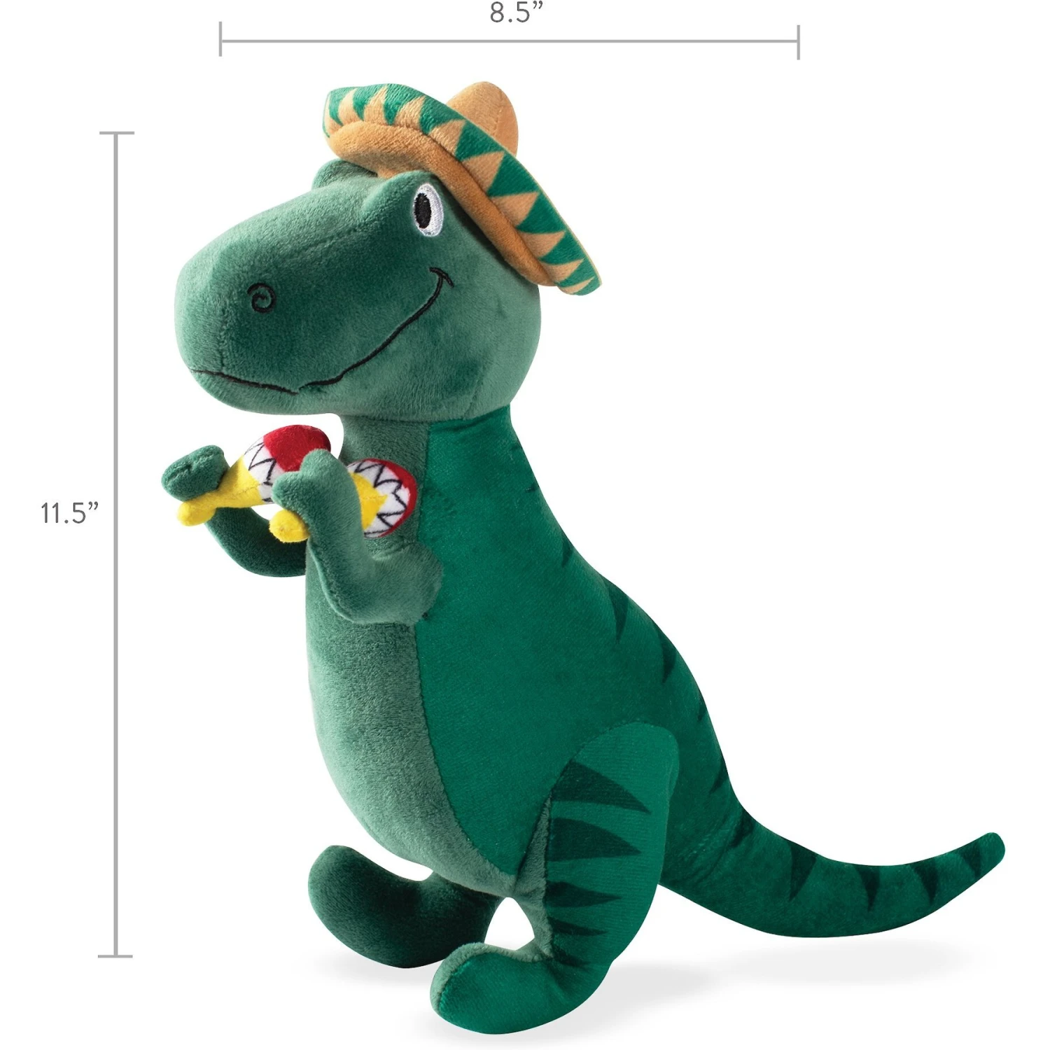 Pet Shop By Fringe Studio Cha-Cha T-Mex Rex Squeaky Plush Dog Toy 2 Pet Shop By Fringe Studio Cha-Cha T-Mex Rex Squeaky Plush Dog Toy - Image 2