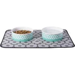 Bone Dry Paw Lattice Print Non-Skid Ceramic Dog & Cat Bowl Set 9 Bone Dry Paw Lattice Print Non-Skid Ceramic Dog & Cat Bowl Set -Dog Supply Store 185453 PT2. AC SS1800 V1599195679