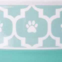 Bone Dry Paw Lattice Print Non-Skid Ceramic Dog & Cat Bowl Set 10 Bone Dry Paw Lattice Print Non-Skid Ceramic Dog & Cat Bowl Set -Dog Supply Store 185453 PT3. AC SS1800 V1599191168