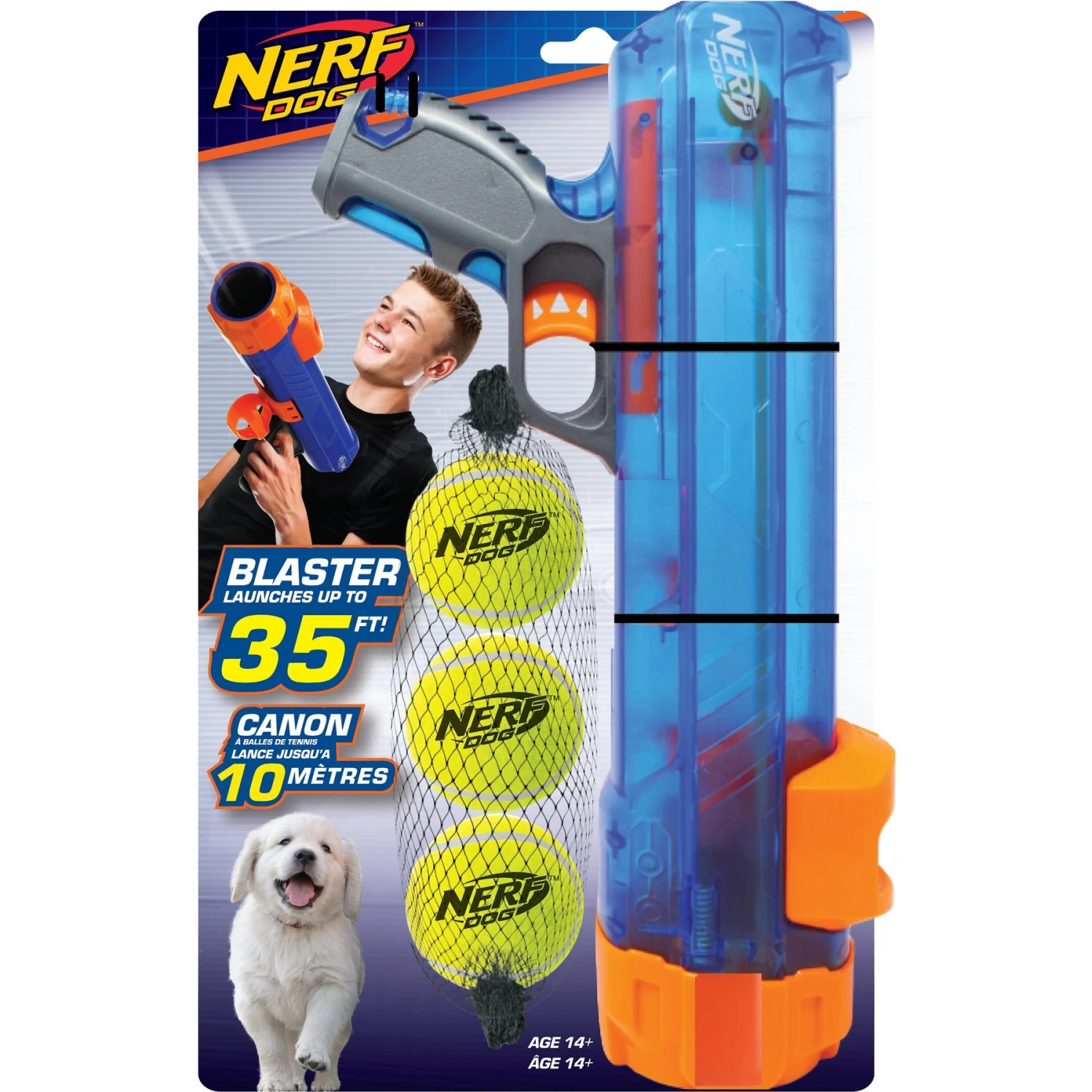 Nerf Dog Tennis Ball Translucent Blaster Dog Toy Kit 1 Nerf Dog Tennis Ball Translucent Blaster Dog Toy Kit