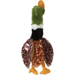 Ethical Pet Skinneeez Mallard Duck Stuffing-Free Squeaky Plush Dog Toy, Color Varies