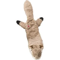 Ethical Pet Skinneeez Extreme Quilted Squirrel Stuffing-Free Squeaky Plush Dog Toy, Color Varies