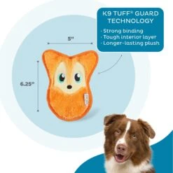 Outward Hound Invincibles Squeaky Stuffing-Free Plush Dog Toy -Dog Supply Store 190586 PT2. AC SS1800 V1631682459