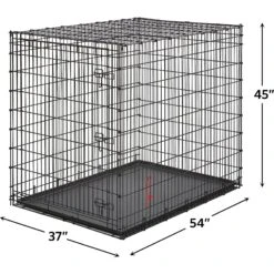 MidWest Solution Series XX-Large Heavy Duty Single Door Dog Crate, 54 Inch -Dog Supply Store 192364 PT4. AC SS1800 V1570569362