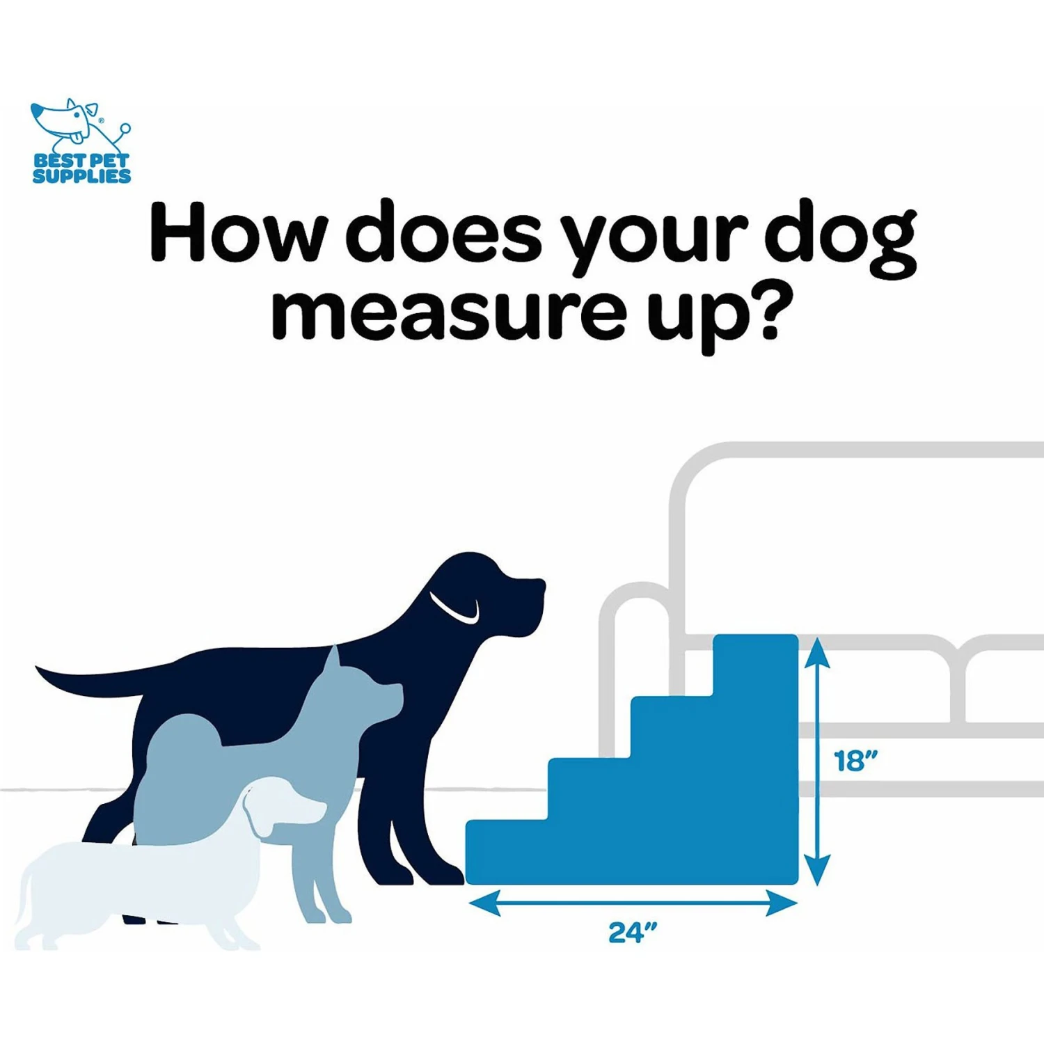 Best Pet Supplies Corduroy & Foam Cat & Dog Stairs 4 Best Pet Supplies Corduroy & Foam Cat & Dog Stairs - Image 4