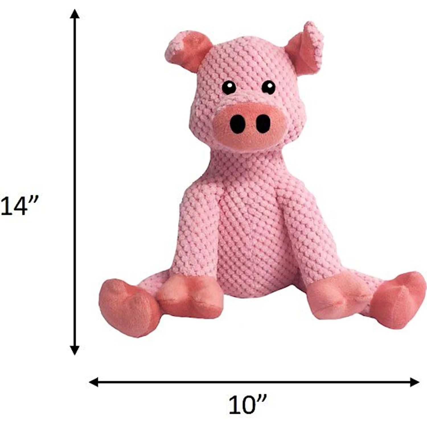 Fab Dog Floppy Pig Squeaky Plush Dog Toy 2 Fab Dog Floppy Pig Squeaky Plush Dog Toy - Image 2