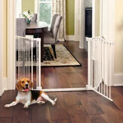 North States Deluxe Hardware Mount Dog Gate, White -Dog Supply Store 200617 PT2. AC SS1800 V1633368722