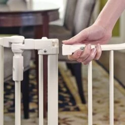 North States Deluxe Hardware Mount Dog Gate, White -Dog Supply Store 200617 PT3. AC SS1800 V1633364082