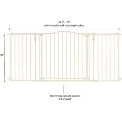 North States Deluxe Hardware Mount Dog Gate, White -Dog Supply Store 200617 PT4. AC SS1800 V1633363593