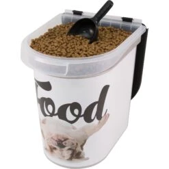 Paw Prints Bulldog Pet Food Storage Container, 26-lb -Dog Supply Store 206532 PT6. AC SS1800 V1571924359