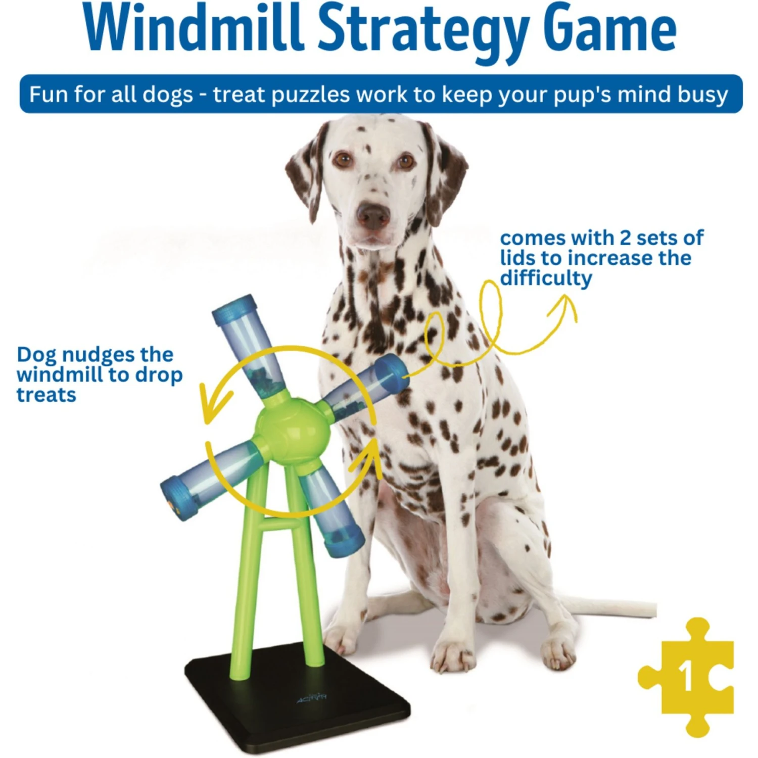 TRIXIE Windmill Activity Strategy Game Dog Toy 4 TRIXIE Windmill Activity Strategy Game Dog Toy - Image 4